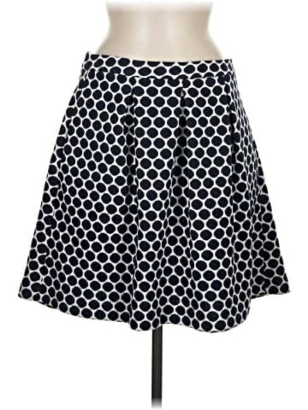 Boden Black White Polka Dot A-Line Skirt Women's Size 6